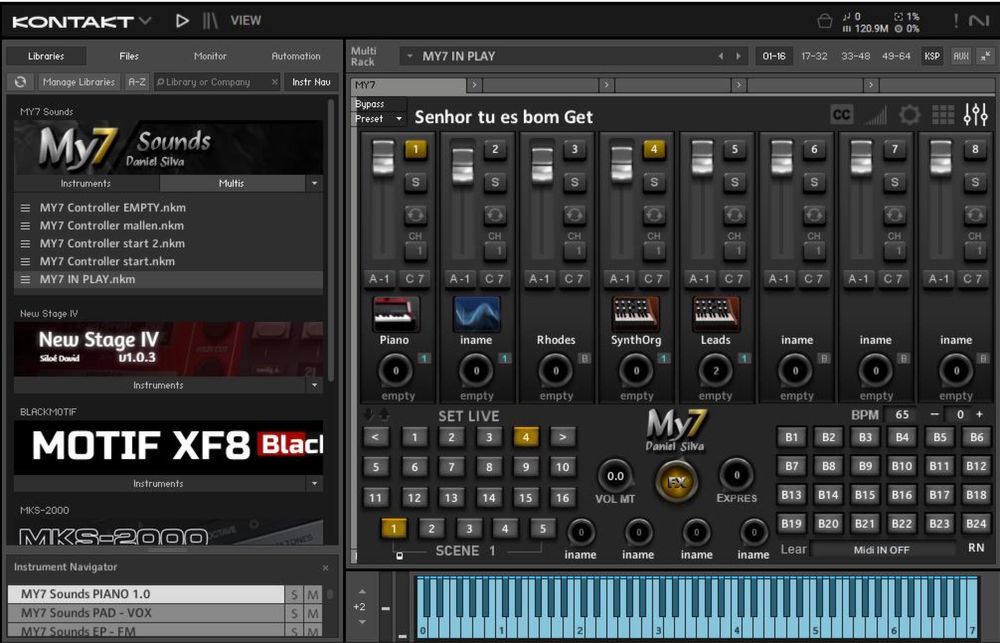 Biblioteca Kontakt My7 Sounds