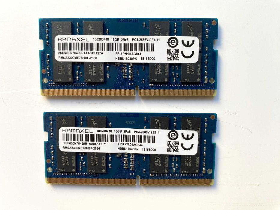 Kit Memória RAM DDR4 32GB (2x16GB) Ramaxel 2666MHz SO-DIMM