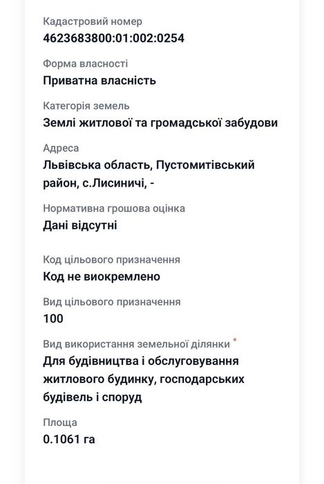 Продаж: дві суміжні ділянки по 10 соток під забудову в Лисиничах (20 соток)