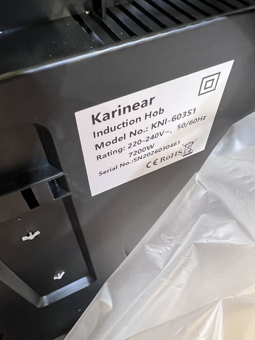 Placa de Indução Karinear KNI-603S1 7200W Flexi Zone [NOVO]
