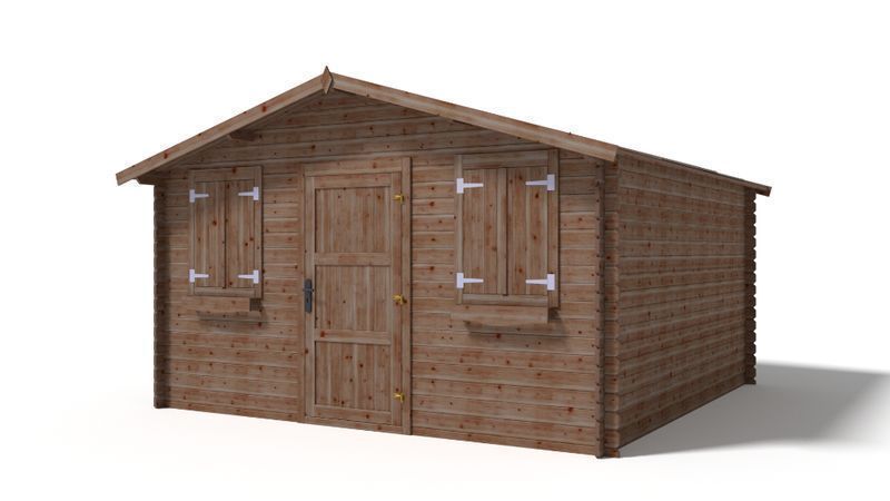 Drewniany domek ogrodowy narzędziowy altanka 4x4 m 16m2 DOM144