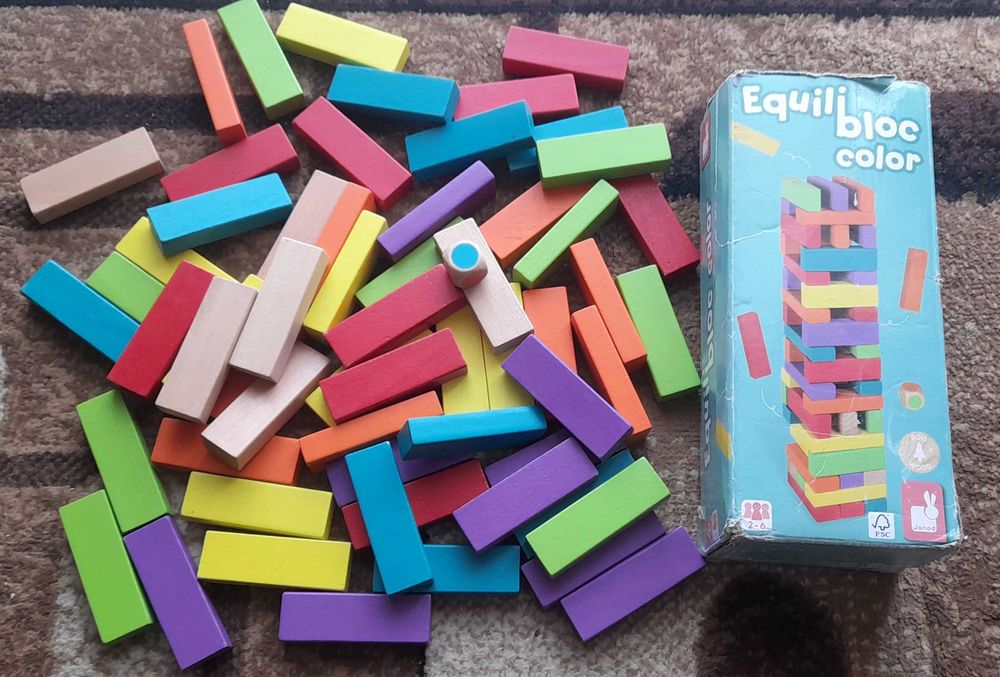 Janod Equili block drewniane klocki do wyciagania typu Jenga