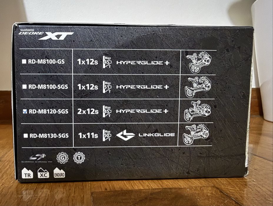 Desviador Traseiro Shimano Deore XT RD-M8120-SGS 2x12/1x12