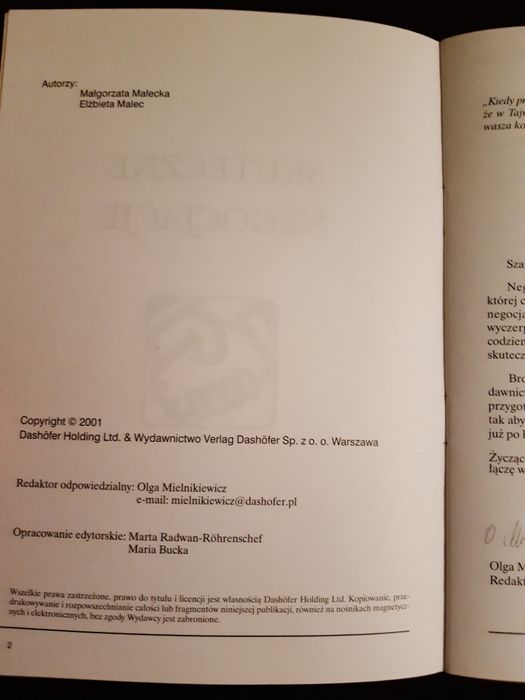M. Małecka, E. Malec, Skuteczne negocjacje