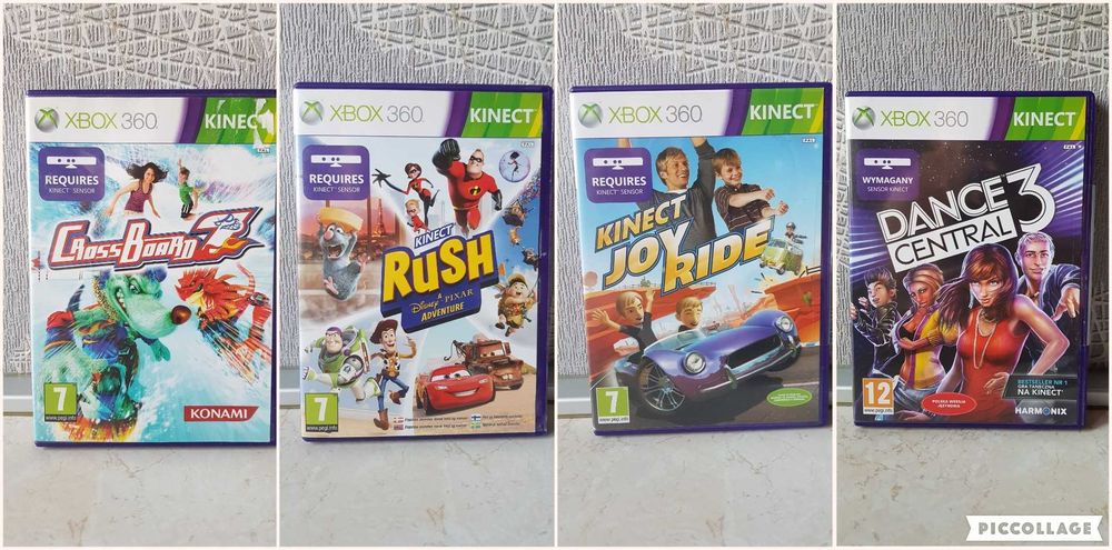 Gry xbox 360 One Kinect Rush Dance Central Joy Auta Rivals Psi Patrol