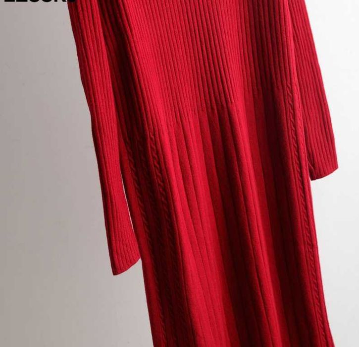 Трикотажна сукня платье трикотажное тёплое С-М