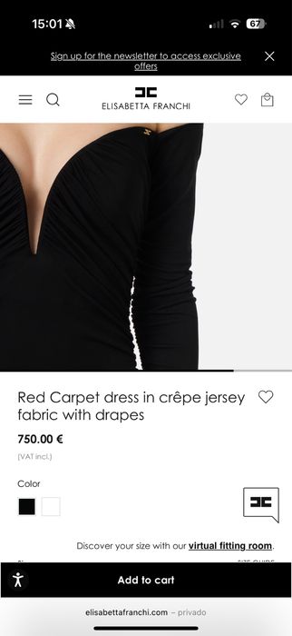 Vestido Elisabetta Franchi usado 1x