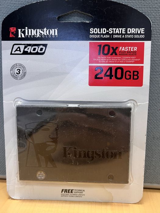 Новий ssd kingston a400 240gb 10x faster