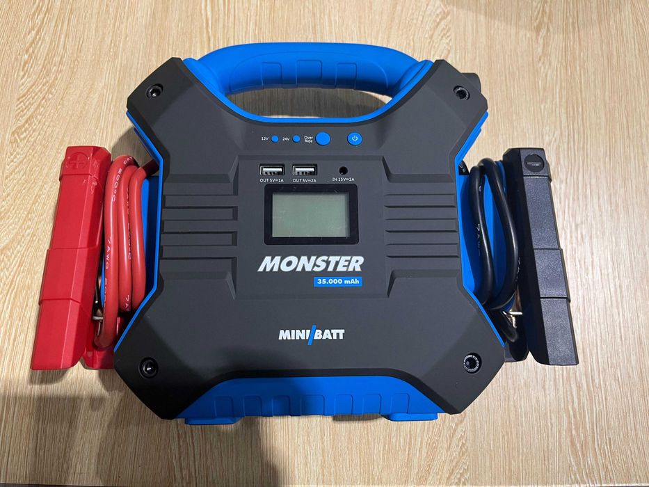 MiniBatt Arrancador Booster Monster XL 12V 24V 35.000 mAh