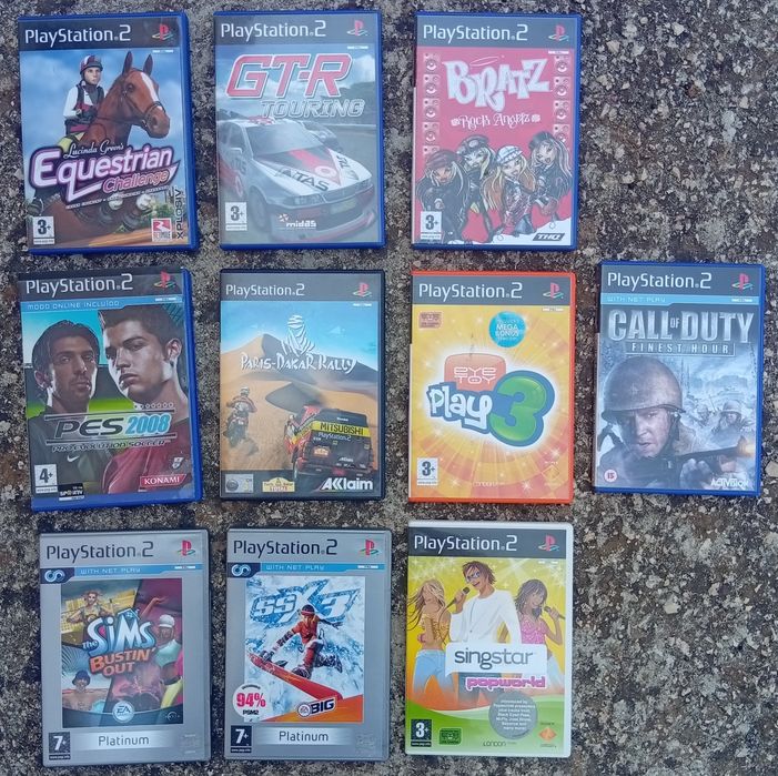 Conjunto de jogos para PlayStation 2