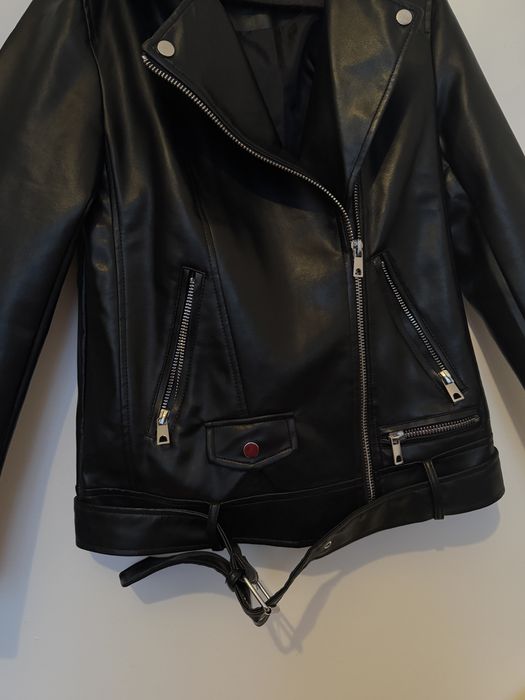 Шкіряна куртка oversize