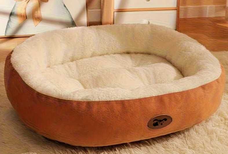 Cama oval aconchegante para gatos e cães pequeno porte