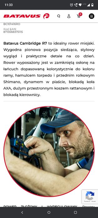 Rower damski Batavus Cambridge