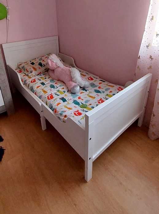 Cama de solteiro extensível com  colchão