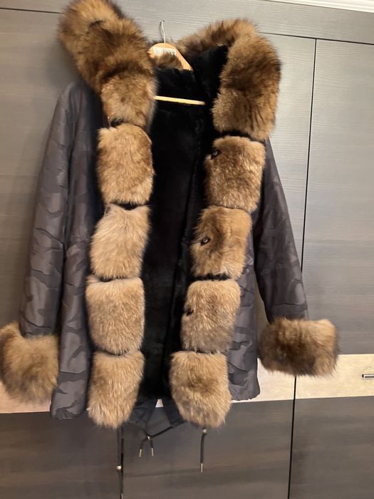 Парка с натуральным мехом