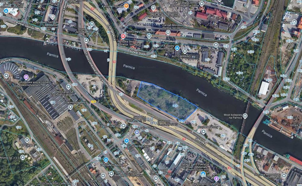 Plac składowy magazynowy przeładunkowy/ 13 656 m2 / Gdańska 48