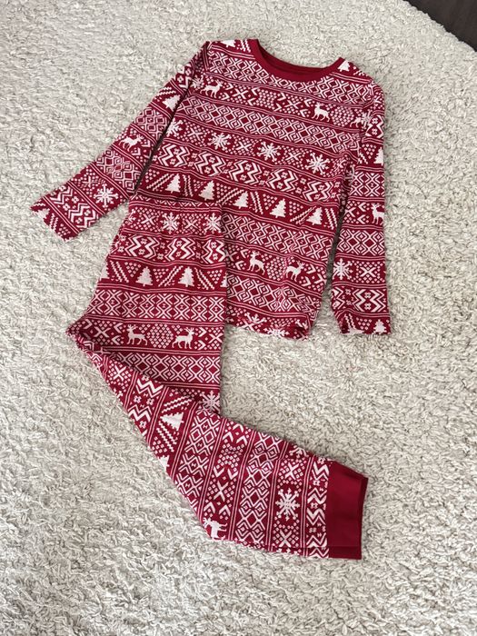 Новорічна дитяча котонова піжама