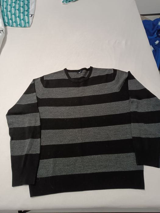 Sweter męski w paski xl