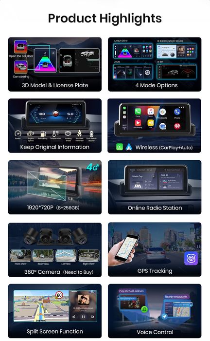 Rádio 10,25" android 4/64GB BMW E90 E91 E92/93 CARPLAY 8Core 4G iDrive