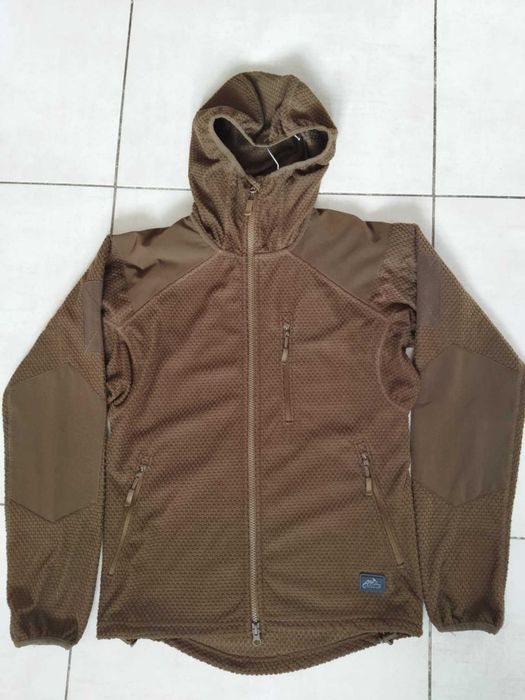 Bluza Polarowa Helikon Alpha Grid Fleece Hoodie - Coyote