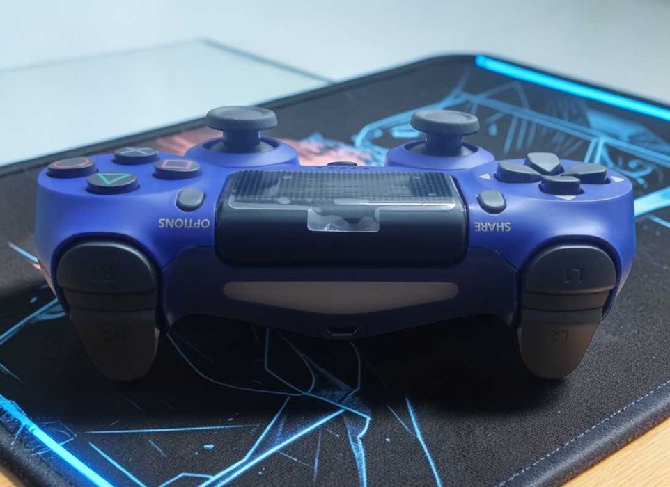 Бездротовий джойстик для PS4 Темно Синій, Bluetooth джойстик Темно-синий джойстик для приставки ПС4 беспроводной геймпад ПС4