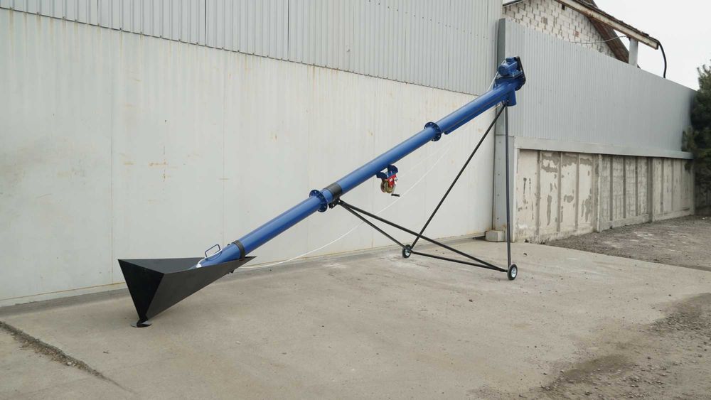 Шнековий навнтажувач, транспортер, погрузчик, конвейер 133*8*220