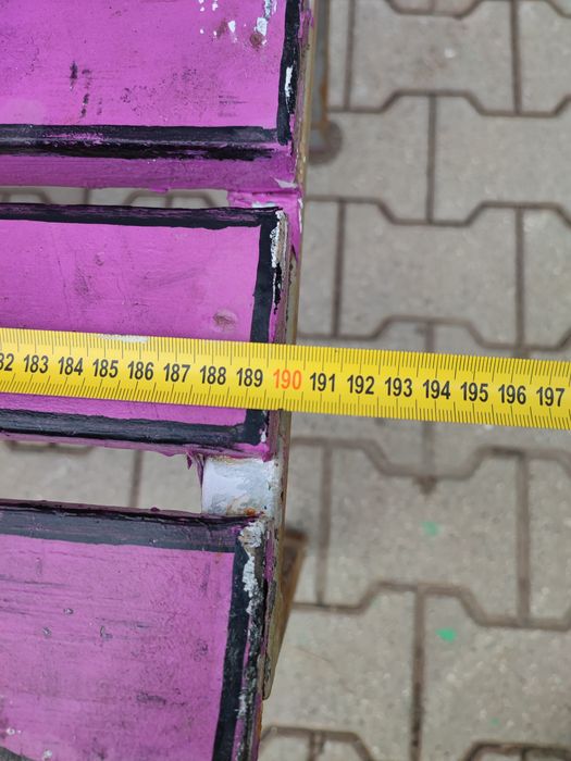 Ławka ogrodowa drewniana solidna konstrukcja 2m okazja