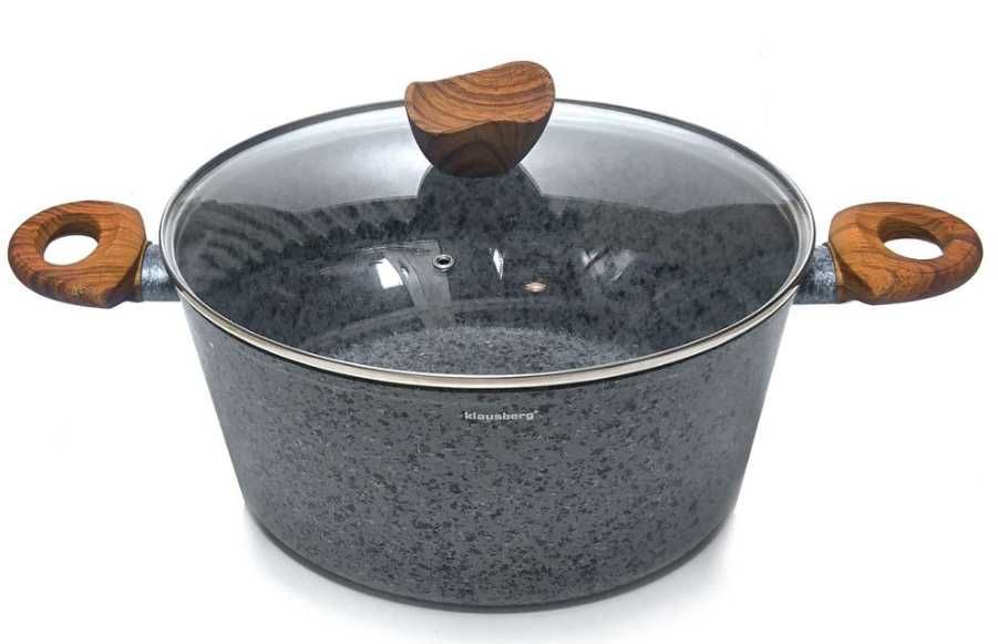 duży komplet zestaw GARNKI garnek GRANITOWE 12 ELE. 7242