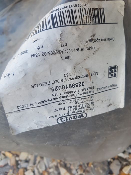 Wavin mufa wavisolo PE80 QS 200 fi 200 fi 160 250