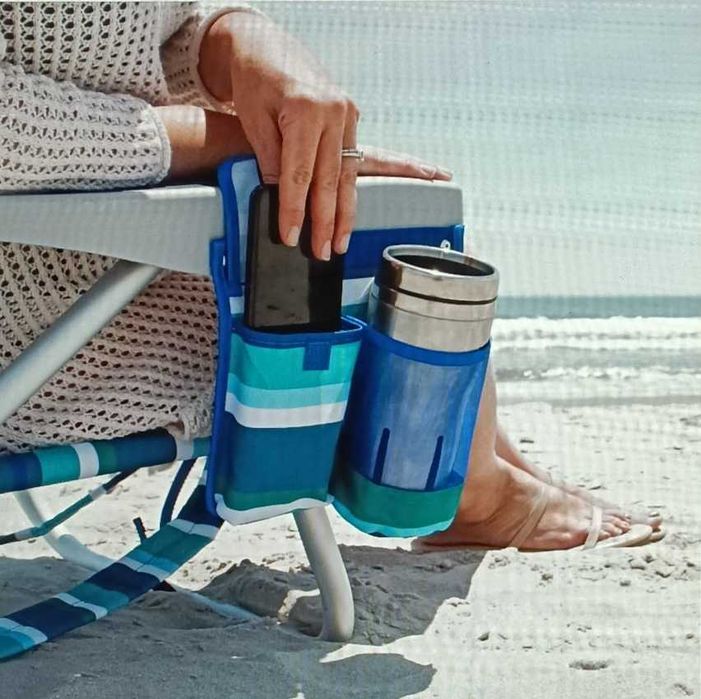 Cadeira de praia, camping e pesca Tommy Bahama nova e precintada