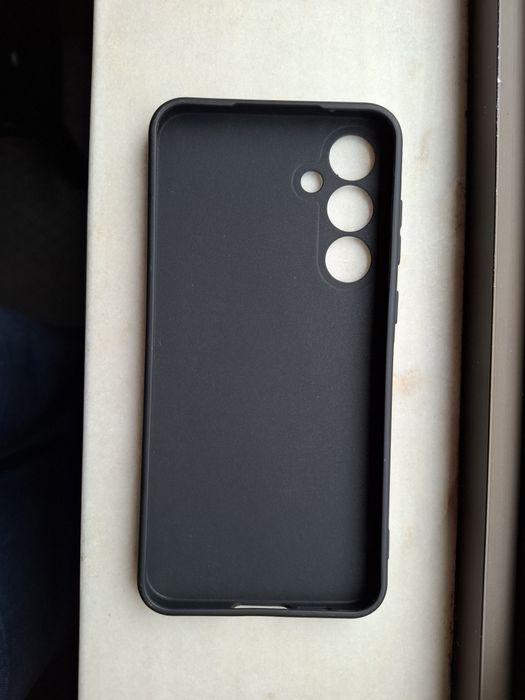Capa de telemóvel em silicone preta para Samsung Galaxy A55 5G NOVA