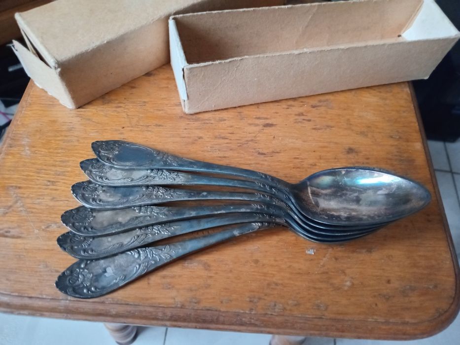 Набор советский мельхиоровый Троянда