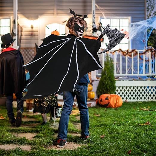 Strój nietoperza z peleryną i maską One Size