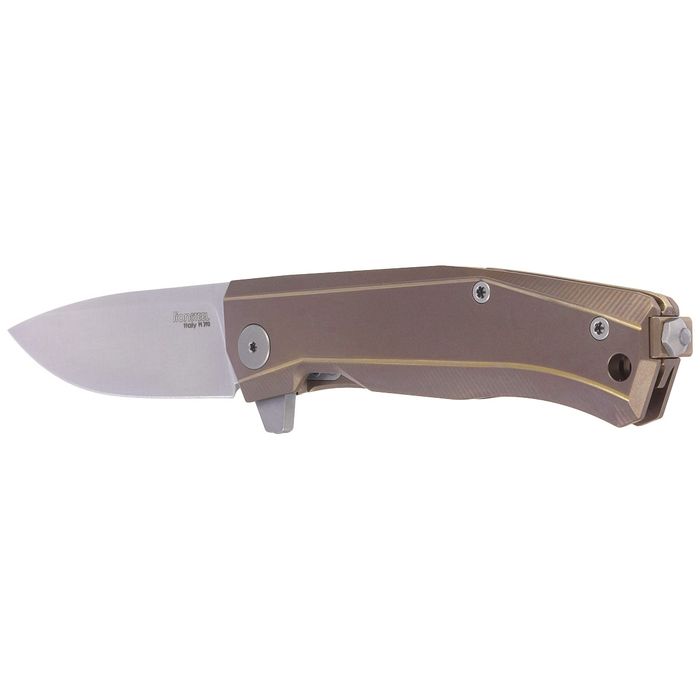 Nóż składany LionSteel Myto Bronze Titanium, Satin M390 by Molletta