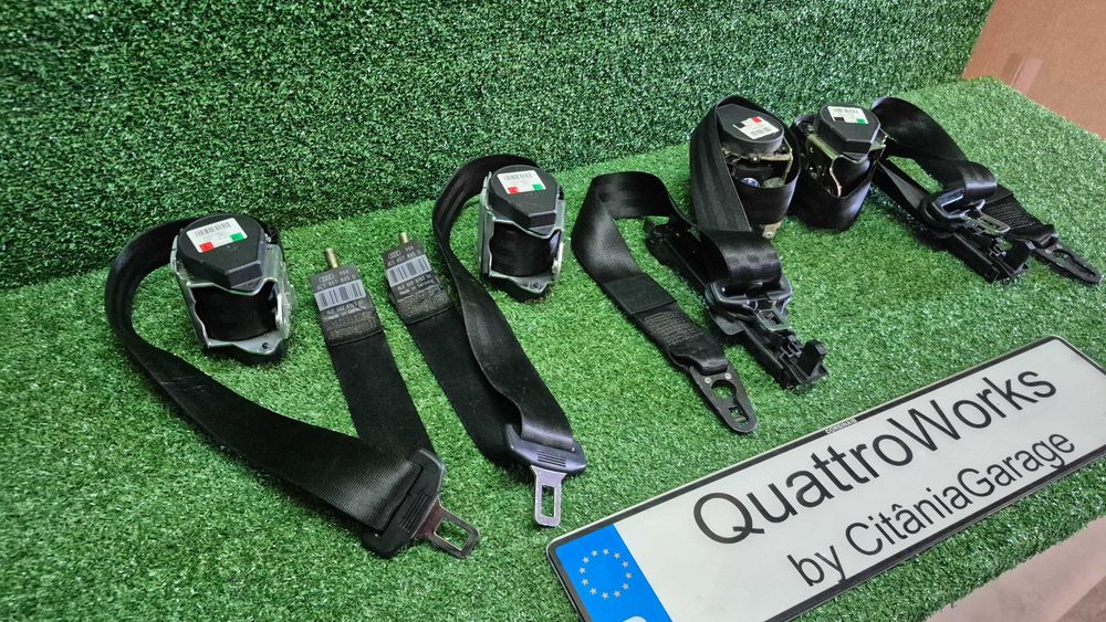 Cintos Segurança Pretos Originais Audi A4 B6 B7 8E de 2000 a 2008