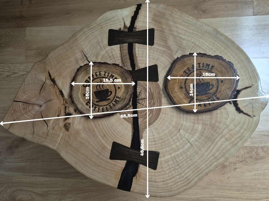 Stolik kawowy z drewna