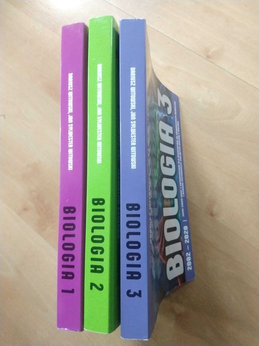 Biologia nowy Witowski tomy 1,2,3 dla kandydatów na medycynę
