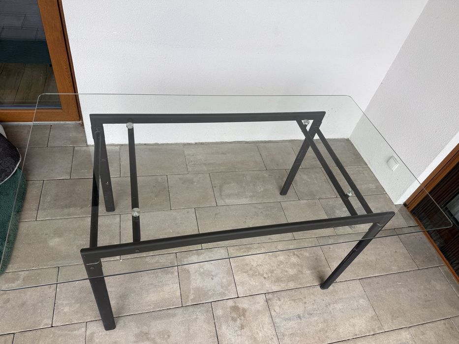 Stół szklany 160x90x76 cm