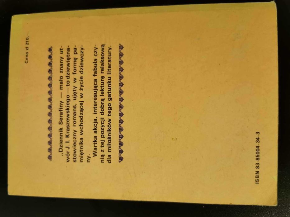 Dziennik Serafiny - Józef Ignacy Kraszewski