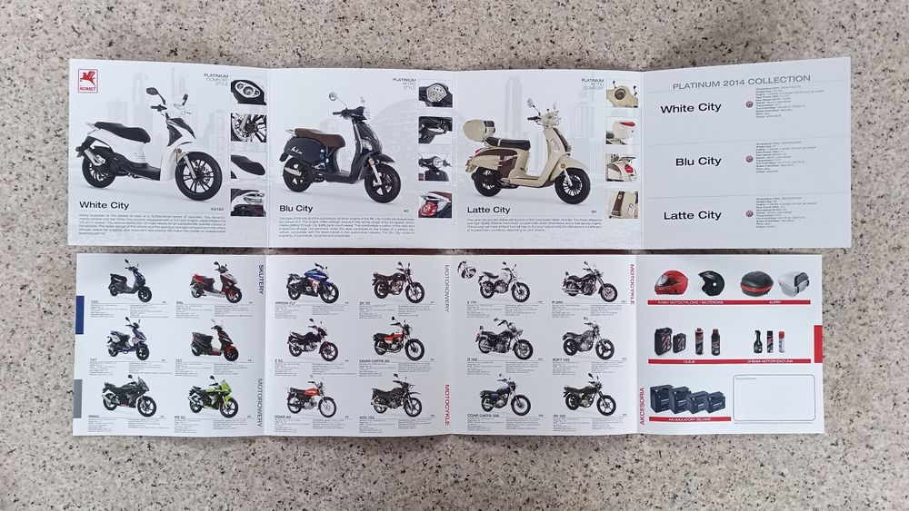 ROMET Paleta modeli 2014 Prospekty Ulotki