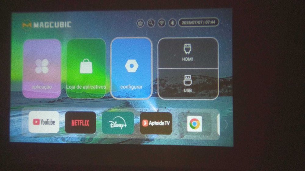 Projetor MAGCUBIC HY310 Wi-Fi + Bluetooth | Android 11 | Full HD NOVO