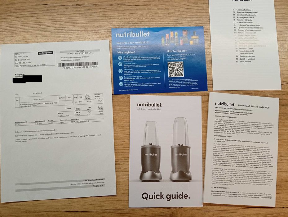 Blender Nutribullet czarny