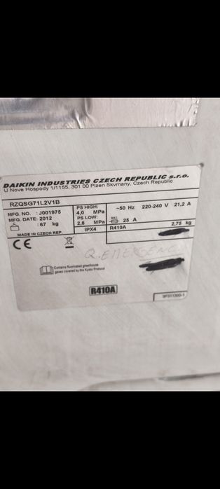 2 aparelhos ar condicionado daikin 24000 btus