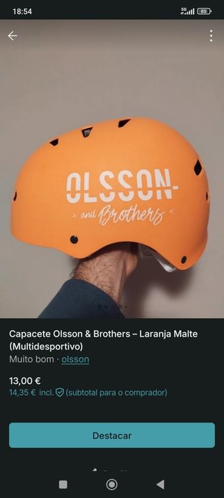 capacete Olsson criança Skate, trotinetes, bicicleta