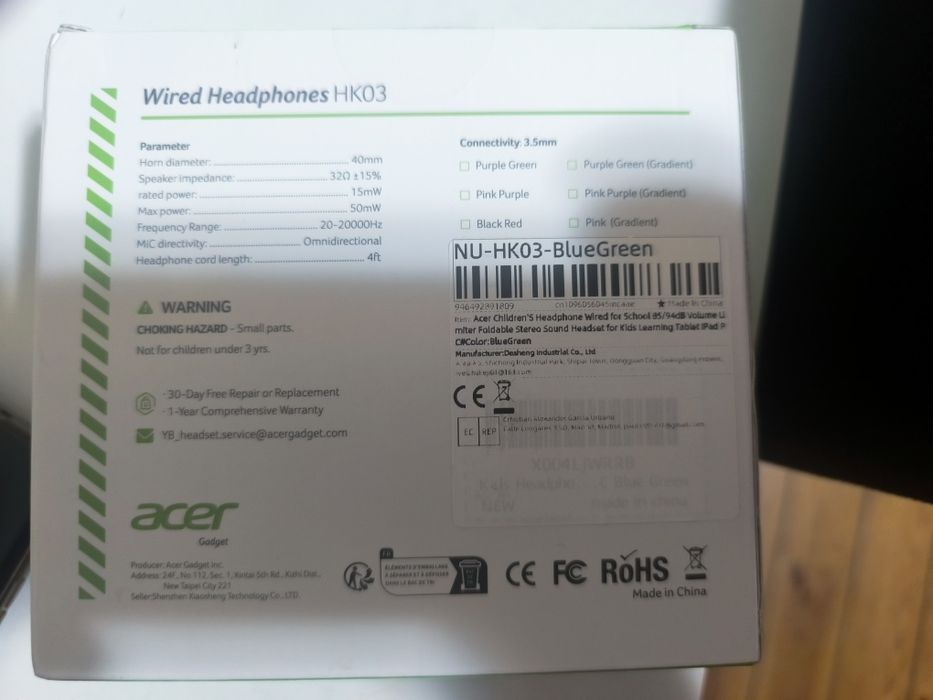 Phones acer novos crianças