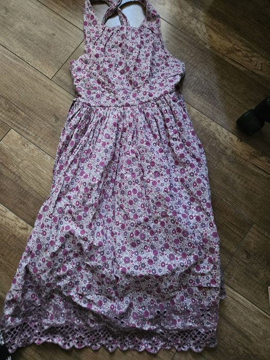 Bawełniana letnia sukienka w stylu Boho 134-140