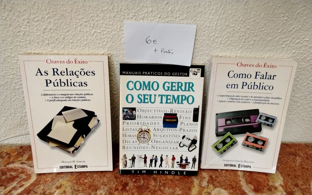 Conjunto de três livros motivacionais