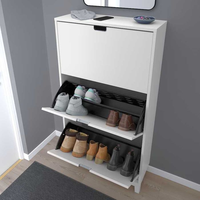 STÄLL Stall Szafka na buty, 3 przegrody 79x29x148 IKEA Nowa w kartonach