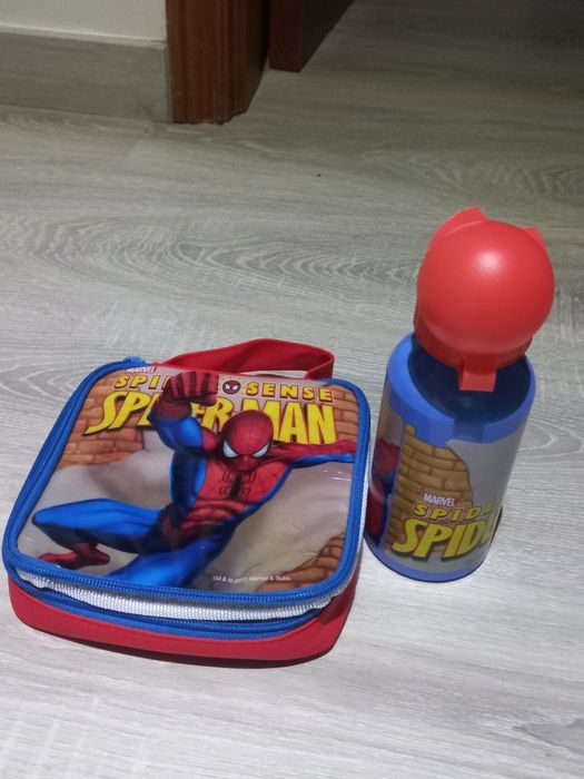 Garrafa Térmica + Lancheira Spiderman
