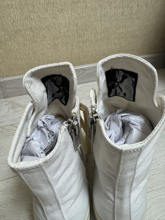 кросівки rick owens ramones high білі